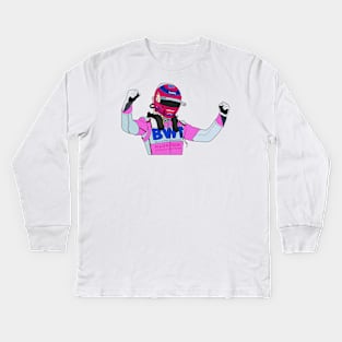 Lance Stroll Podium Celebration Kids Long Sleeve T-Shirt